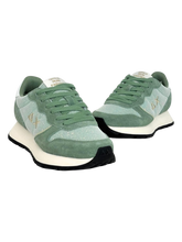 Carica l'immagine nel visualizzatore di Gallery, SNEAKERS DONNA VERDE SALVIA Z36203 ALLY GLITTER TEXTILE
