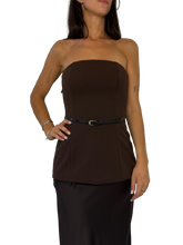 Carica l&#39;immagine nel visualizzatore di Gallery, ABITO DONNA MARRONE
