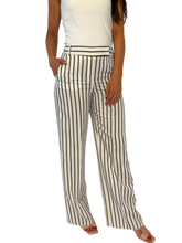 Carica l'immagine nel visualizzatore di Gallery, PANTALONE DONNA BIANCO A RIGHE
