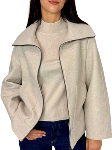CAPPOTTO DONNA PANNA CORTO