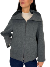 Carica l&#39;immagine nel visualizzatore di Gallery, CAPPOTTO DONNA GRIGIO CORTO
