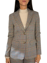 Carica l&#39;immagine nel visualizzatore di Gallery, GIACCA DONNA MONOPETTO TESSUTO GALLES
