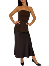 Carica l&#39;immagine nel visualizzatore di Gallery, ABITO DONNA MARRONE

