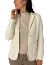 Carica l&#39;immagine nel visualizzatore di Gallery, GIACCA DONNA MONOPETTO PANNA
