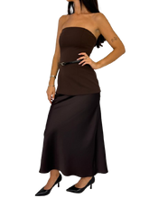 Carica l&#39;immagine nel visualizzatore di Gallery, ABITO DONNA MARRONE
