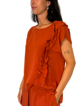 Carica l'immagine nel visualizzatore di Gallery, CAMICIA DONNA ARANCIONE
