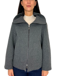CAPPOTTO DONNA GRIGIO CORTO
