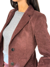 Carica l&#39;immagine nel visualizzatore di Gallery, GIACCA DONNA BORDEAUX IN VELLUTO

