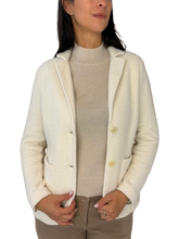 Carica l&#39;immagine nel visualizzatore di Gallery, GIACCA DONNA MONOPETTO PANNA
