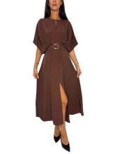Carica l&#39;immagine nel visualizzatore di Gallery, ABITO DONNA MARRONE
