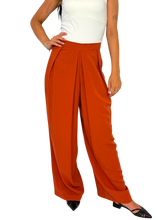 Carica l'immagine nel visualizzatore di Gallery, PANTALONI DONNA ARANCIONI A PALAZZO
