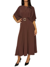 Carica l&#39;immagine nel visualizzatore di Gallery, ABITO DONNA MARRONE

