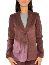 Carica l&#39;immagine nel visualizzatore di Gallery, GIACCA DONNA BORDEAUX IN VELLUTO
