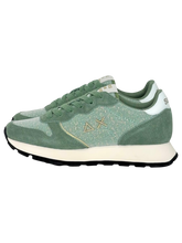 Carica l'immagine nel visualizzatore di Gallery, SNEAKERS DONNA VERDE SALVIA Z36203 ALLY GLITTER TEXTILE
