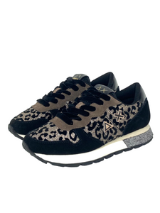 SNEAKERS DONNA NERE Z42204 ALLY ANIMALIER