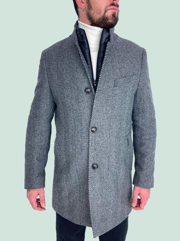 CAPPOTTO SPINATO CON PIUMINO INTERNO - Main Image