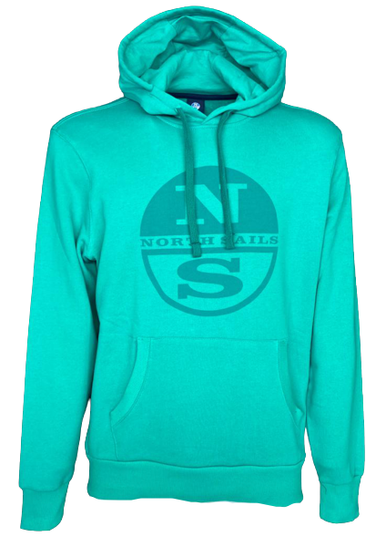 Felpa verde acqua uomo clearance