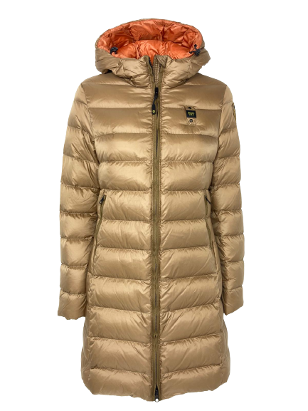 PIUMINO DONNA MARRONE CON CAPPUCCIO e spaceonweb