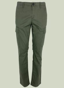 PANTALONE UOMO CARGO VERDE MILITARE