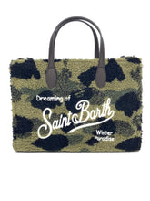 Carica l&#39;immagine nel visualizzatore di Gallery, BORSA MINI TEDDY CAMOUFLAGE CON LOGO BIANCO
