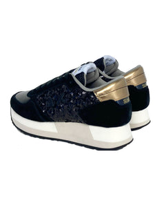 SNEAKERS DONNA NERE Z41222 KATE PAILLETTES