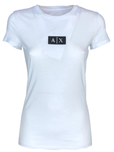 T-SHIRT DONNA BIANCA CON LOGO FRONTALE