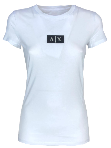 T-SHIRT DONNA BIANCA CON LOGO FRONTALE