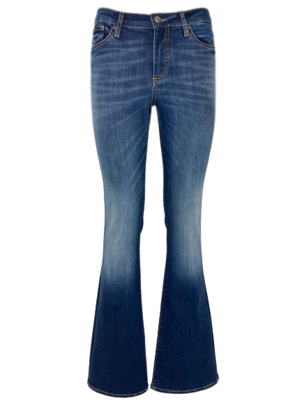 JEANS DONNA A ZAMPA EFFETTO LAVATO - Main Image