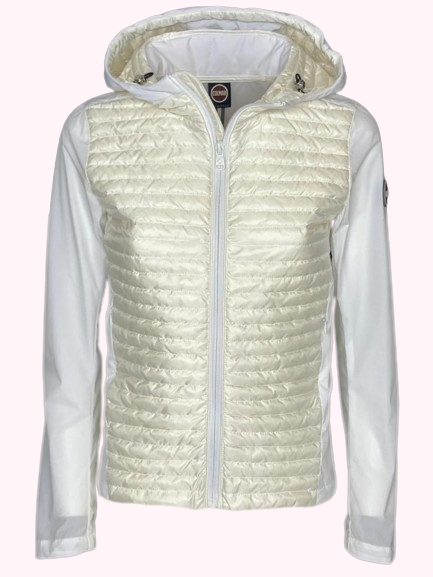 GIUBBINO DONNA BIANCO CON CAPPUCCIO
