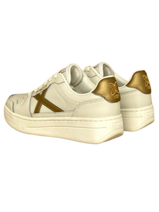 SNEAKERS DONNA BEIGE/ORO POINT 03-05