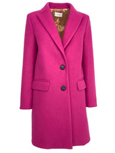 Carica l&#39;immagine nel visualizzatore di Gallery, CAPPOTTO DONNA MONOPETTO FUCSIA
