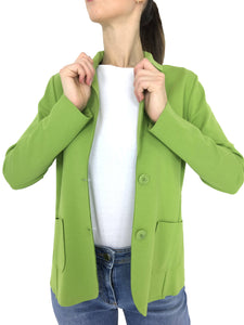 GIACCA DONNA MONOPETTO VERDE LIME