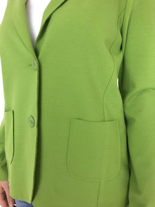GIACCA DONNA MONOPETTO VERDE LIME