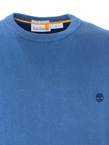 PULLOVER UOMO BLU 100% COTONE