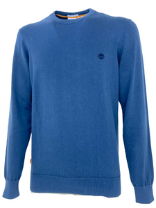 PULLOVER UOMO BLU 100% COTONE