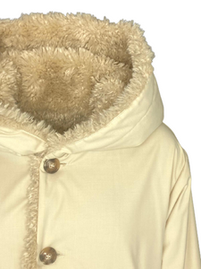 CAPPOTTO DONNA TEDDY REVERSIBILE BEIGE